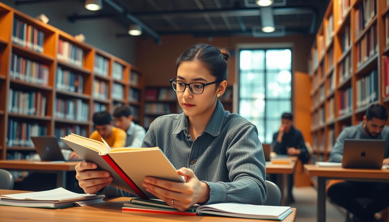 Structured study materials and learning resources on a desk